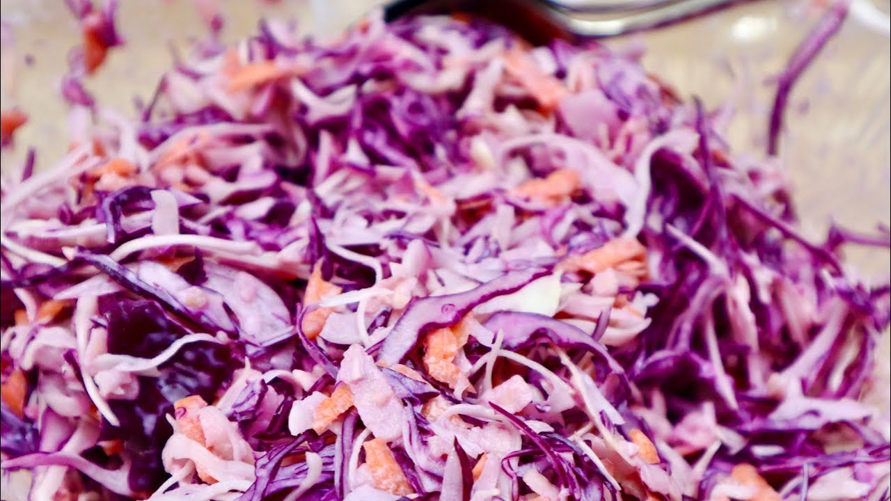 Rotkohlsalat | mit Joghurt | Krautsalat