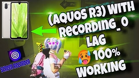 (AQUOS R3) Screen Recording Lag Problem Fix 2023 👍| KingDevil YT | Pubg Mobile