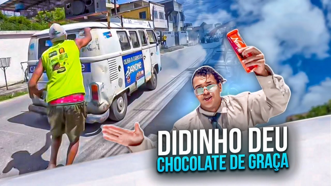 DIDINHO DEU DANONE E CHOCOLATE DE GRAÇA E SAIU COM A KOMBI | DIDINHO