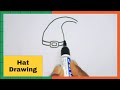 Christmas Hat Drawing Step By Step | Christmas Hat Drawing Easy | Easy Drawing | Drawing Steps 101