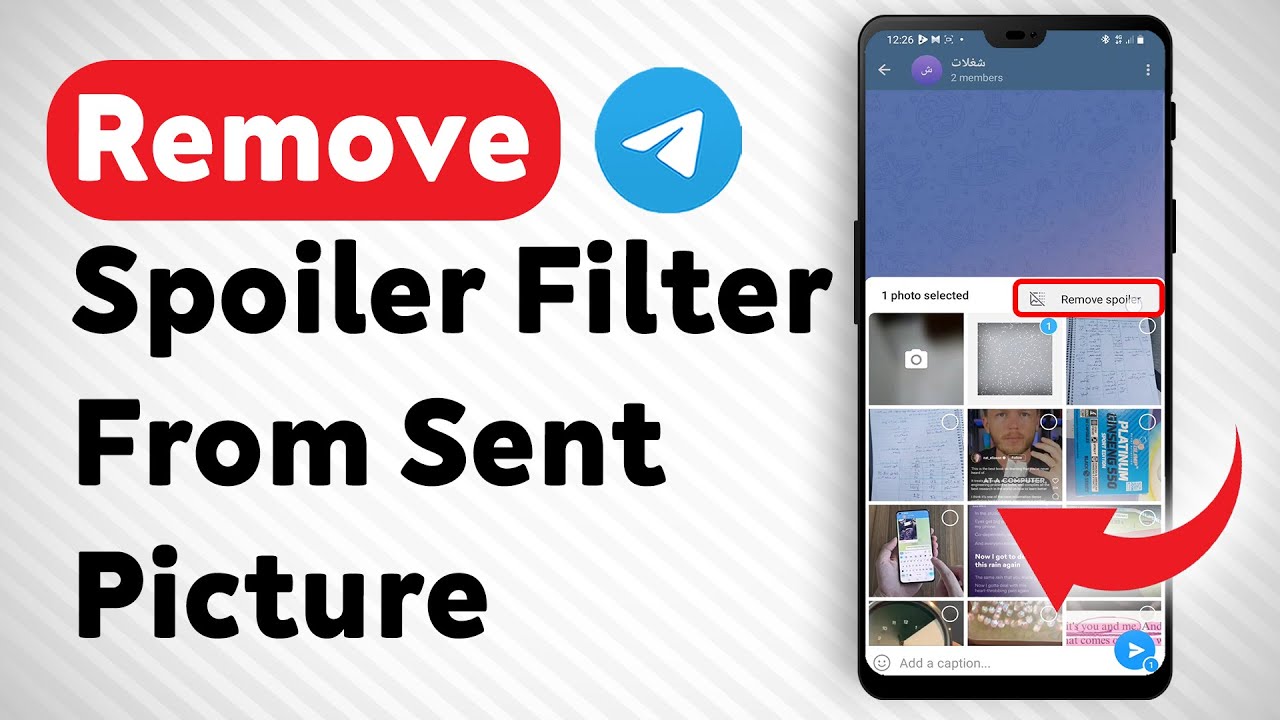 Telegram Filter How To Remove Spoiler Filter From Sent Picture In Telegram - YouTube