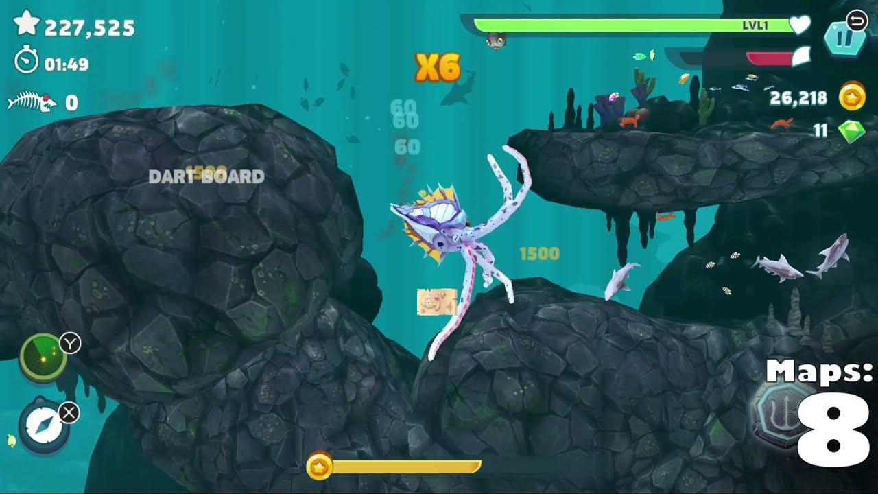 Hungry Shark Evolution - NEW Treasure Hunt Shark Week Event - All Map Locations