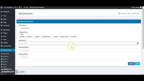 How to create Exams in WPSchoolPress I School Management System I Tutorial