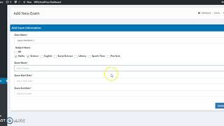 How to create Exams in WPSchoolPress I School Management System I Tutorial