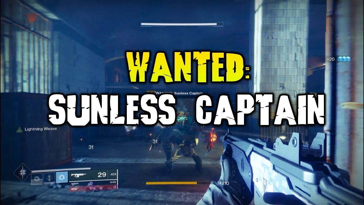Destiny 2 Forsaken - WANTED: Sunless Captain Bounty - YouTube