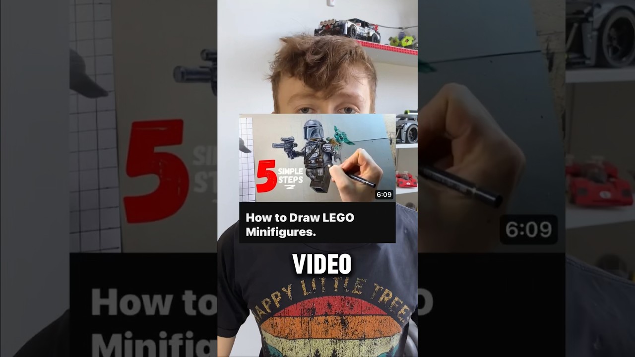 This video shows how I draw LEGO Minifigures ✍️