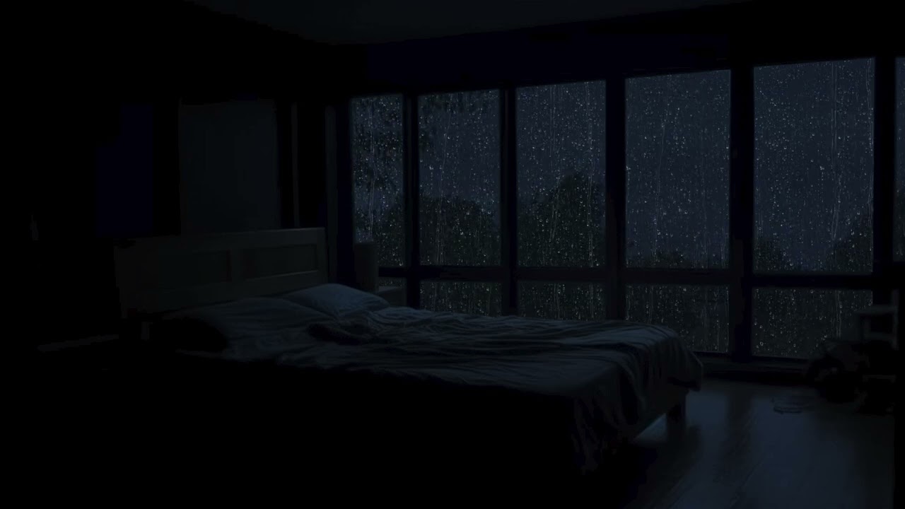 Experience Ultimate Sleep Bliss: The Gentle Rhythm of Rain Falling at Night