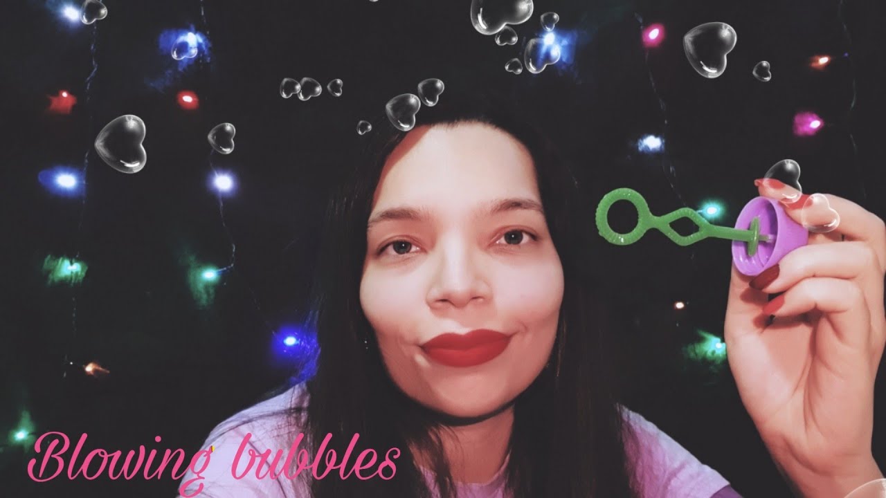 🎧 ASMR - Blowing bubbles 🌬 - YouTube