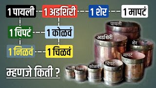 पयल, अडशर, शर, मपट, चपट, कळव, नळव व चळव महणज कत ? What Is Payli, Seer & Mapt ?