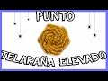 Aprende a bordar PUNTO TELARAÑA ELEVADO 🕸 en 2 MINUTOS 😱 [Rueda Tejida] | LATIN DIY
