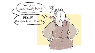 Poop Comes From There. Undertale Comic Dub