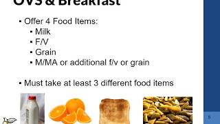 7 CACFP Meal Pattern Training Child & Adult Meal Pattern - Offer Versus Serve