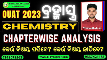 OUAT Chemistry | Chapterwise Analysis | Previous Year