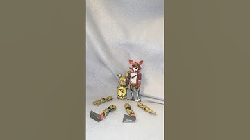 FNAF Dismembered SPRINGTRAP Unboxing FAKE FOXY! STOP MOTION Animation #fnaf #stopmotion #animation