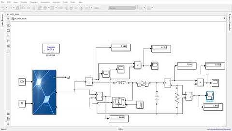 PV panel with Boost converter simulation_MATLAB Simulink