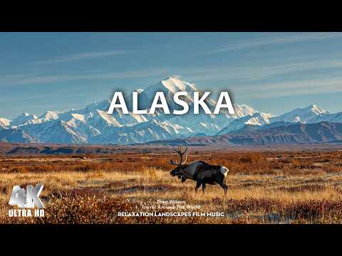 ALASKA 4K UHD | Majestic Ice & Untamed Wilderness - Scenic Relaxation Film with Peaceful Music