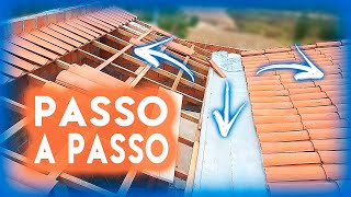 PASSO A PASSO telhado com calha!