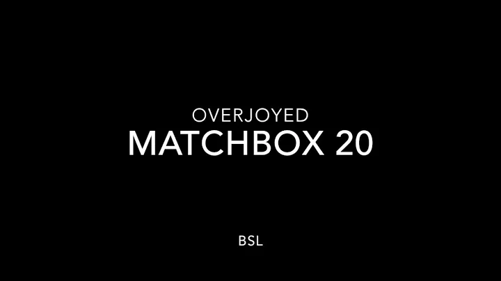 BSL Cover Matchbox 20 - Overjoyed