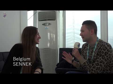 Eurovision 2018 - Interview Sennek (Belgium) after first rehearsal