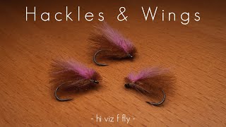 Fly Tying Hi Viz F Fly SIM Suisse | Hackles & Wings