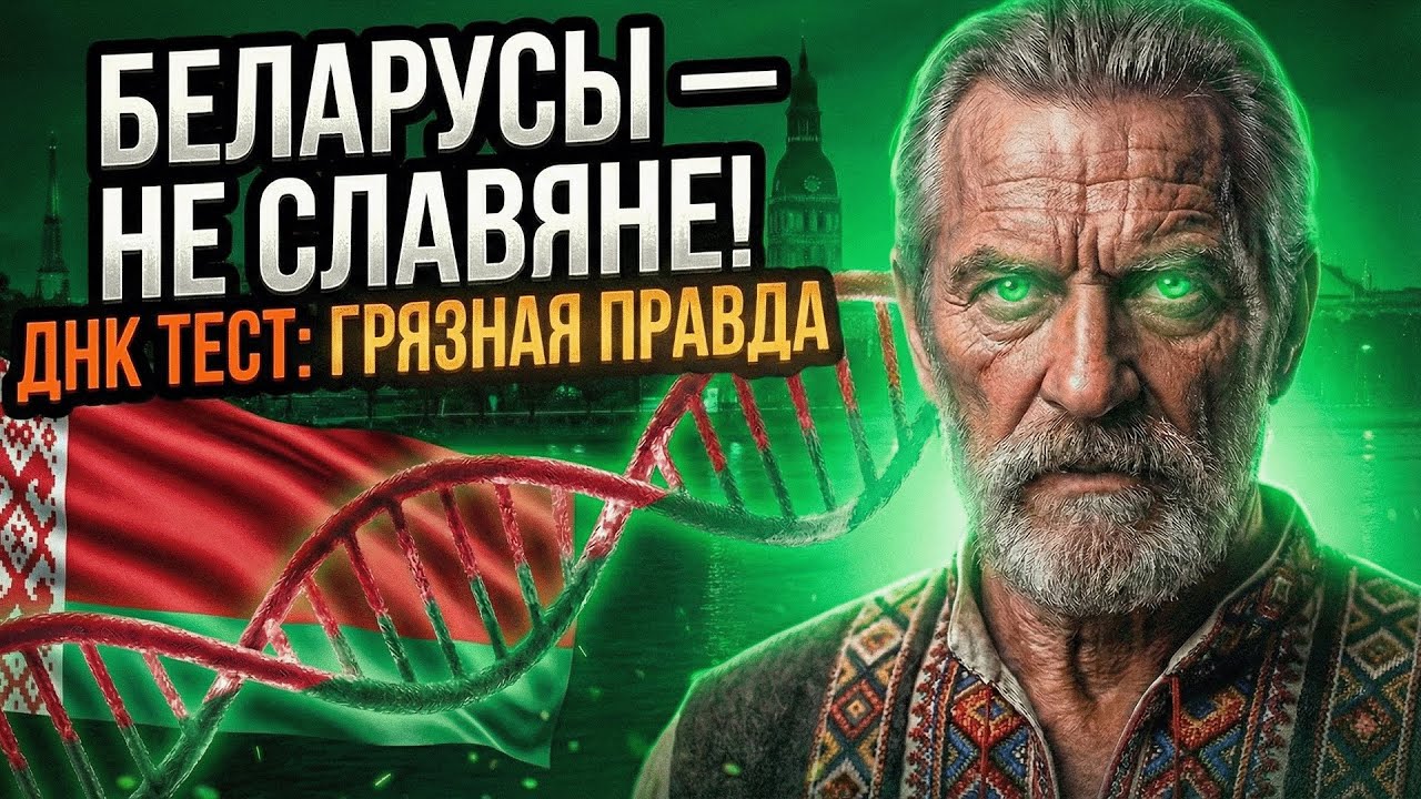 БЕЛАРУСЫ — НЕ СЛАВЯНЕ? ДНК-ТЕСТ: ГРЯЗНАЯ ПРАВДА СОРВАЛИ СЛАВЯНСКУЮ МАСКУ!