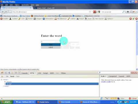 jquery auto complete from scratch part 3