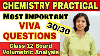 Important Viva Questions for Chemistry Titration Practical Class 12- KMnO4/ Oxalic Acid/ Mohr Salt