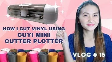 CUYI MINI Cutter Plotter // How To Cut Rubberized Vinyl