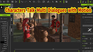 Character talk multi dialogues with motion animation in i clone 7 tutorial in Hindi/Urdu