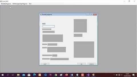 Membuat program input biodata pegawai dan perhitungan gaji pegawai pada Visual Studio .NET 2019