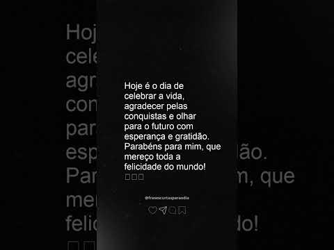 frases de aniversário para mim