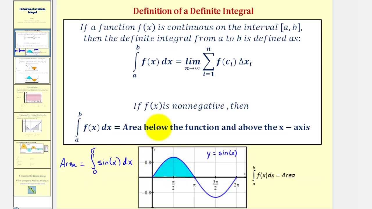 Integral Calculus Definition