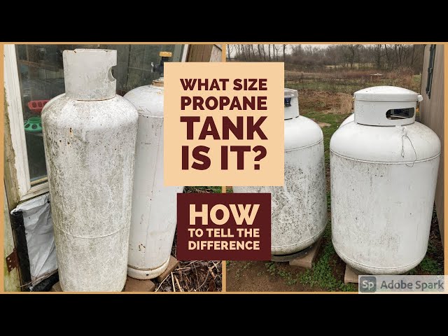 What size of propane tank is it and what does it hold? 100 gallon or 100  pound propane tank. - YouTube