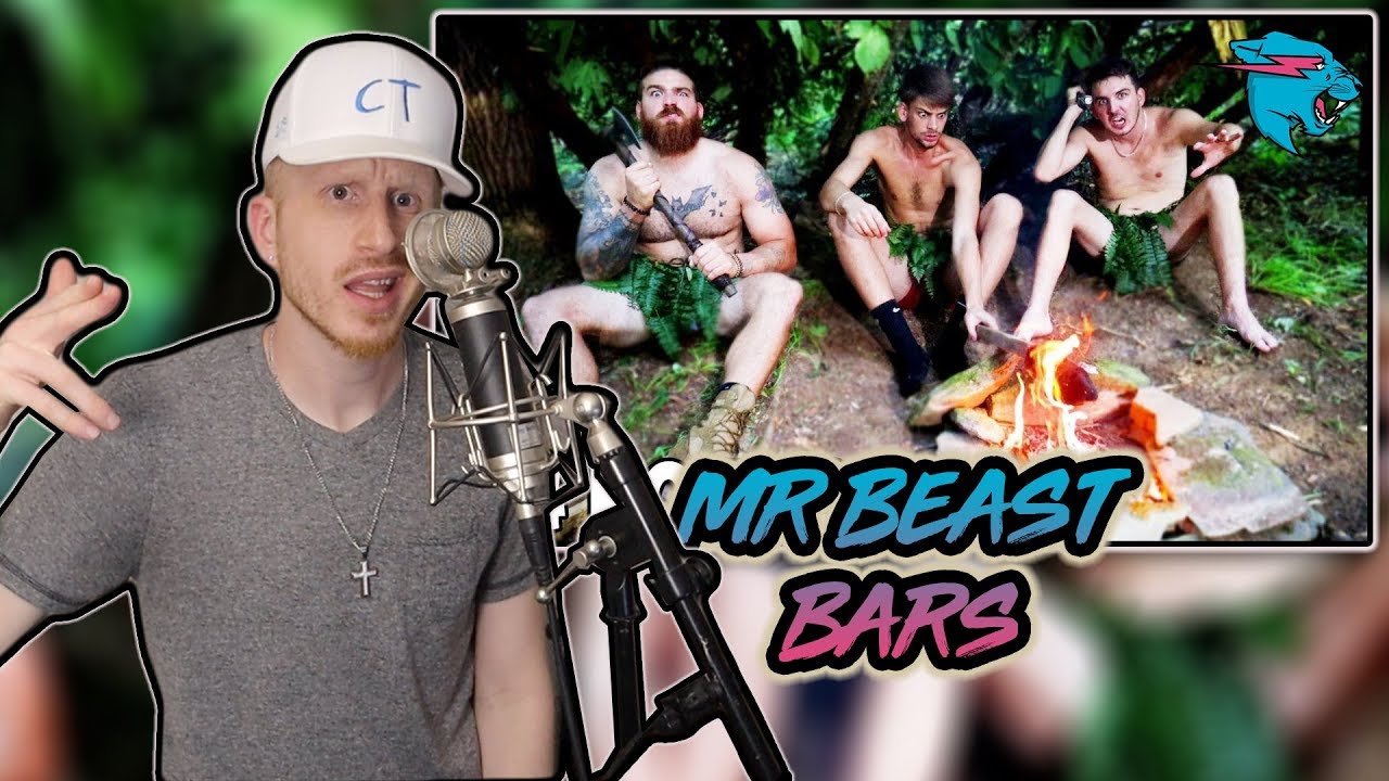 Rapping About Mr Beast | Surviving 24 Hours Straight In A Rain Forest ...