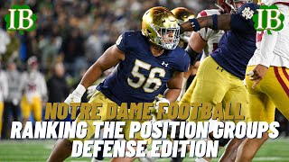 Full Ranking The Notre Dame Position Groups On Defense News