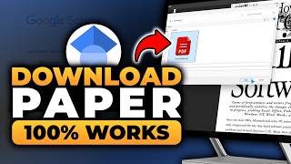 How To Download Paper From Google Scholar (FREE 2026) | 100% WORKS | NO Yapping | FAST & EASY