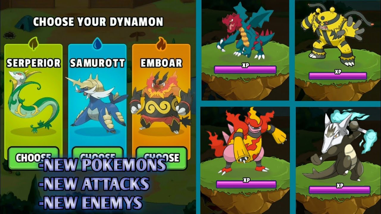 Dynamons World Pokemon unova leauge mod apk / Dynamons world