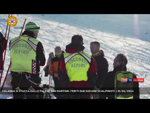 VALANGA SI STACCA DALLE PALE DI SAN MARTINO: FERITI DUE GIOVANI SCIALPINISTI  | 15/02/2024