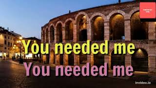 You Needed Me - Anne Murray Karaoke Version