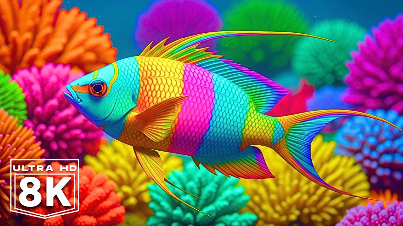 Dive Into the Mesmerizing Underwater Realm🐳Marvel at Sea Animal in The Best 4K ULTRA HD Aquarium #55