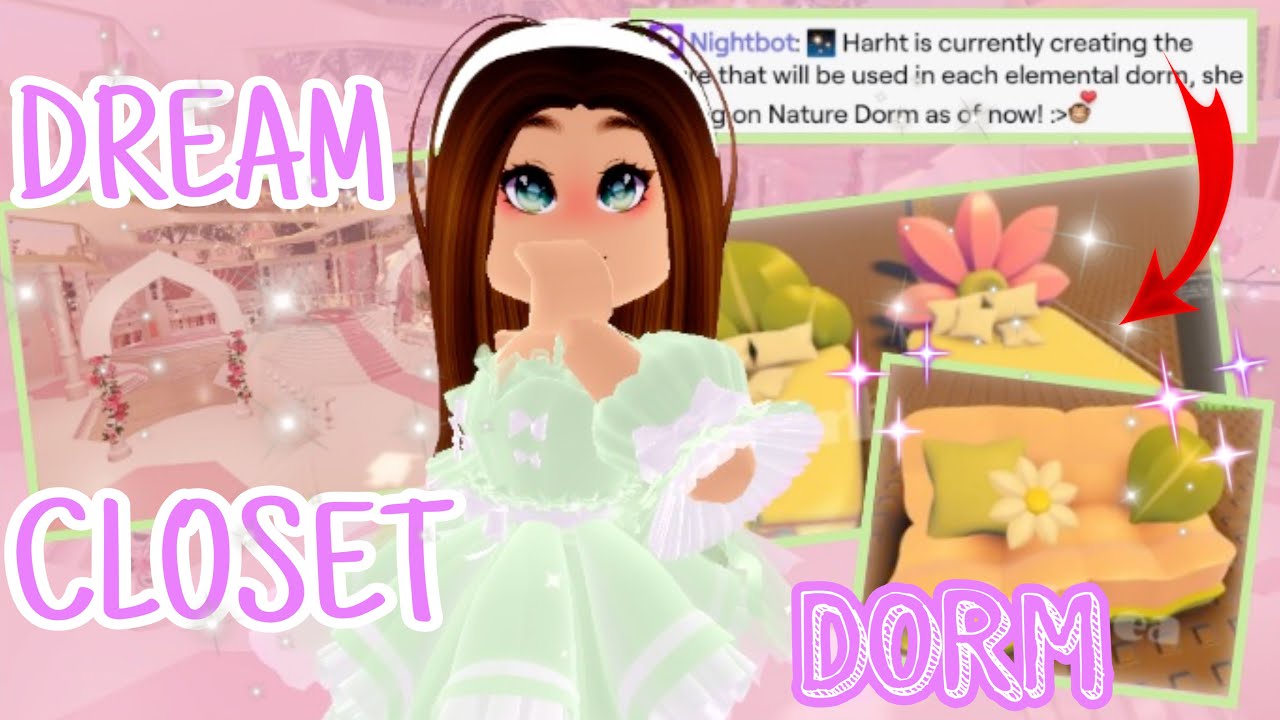 Dream Closet Is Done New Dorms Theater Roblox Royale High Tea And Leaks Youtube - roblox royale high school dorms