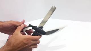 Clever Cutter 2 In 1 Kitchen Knife & Cutting Board For Kitchen Size 9.5 X 4 Inches