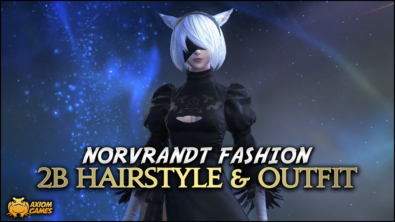 FFXIV: Shadowbringers - 2B Hairstyle & Outfit - YouTube
