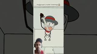 magicians toilet training! animation memes) #shorts (best