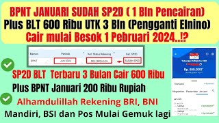 ALHAMDULILLAH BPNT JANUARI RESMI SP2D  plus BLT 600 RIBU SUDAH INSTRUKSI MASUK REKENING KPM