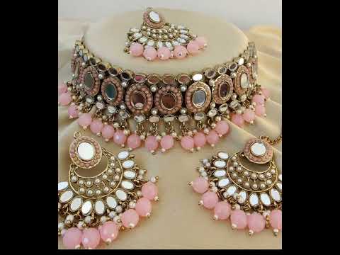 Gold necklace design, gale ka haar 