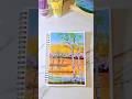 Easy Sunset Landscape Acrylic Painting | Relaxing Tree & Nature Scenery Art #art #shorts