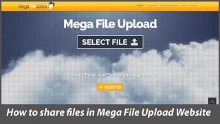 How to share files in Mega File Upload Website screenshot 2