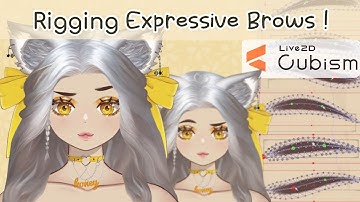 【HOW TO: rig expressive eyebrows! 】Quick live2d cubism step-by-step guide! Ep4 ꕥ #vtubertutorial