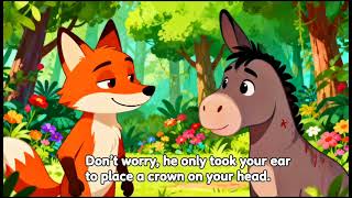 The Clever Foxs Lion Donkey Moral Story Little Learniverse